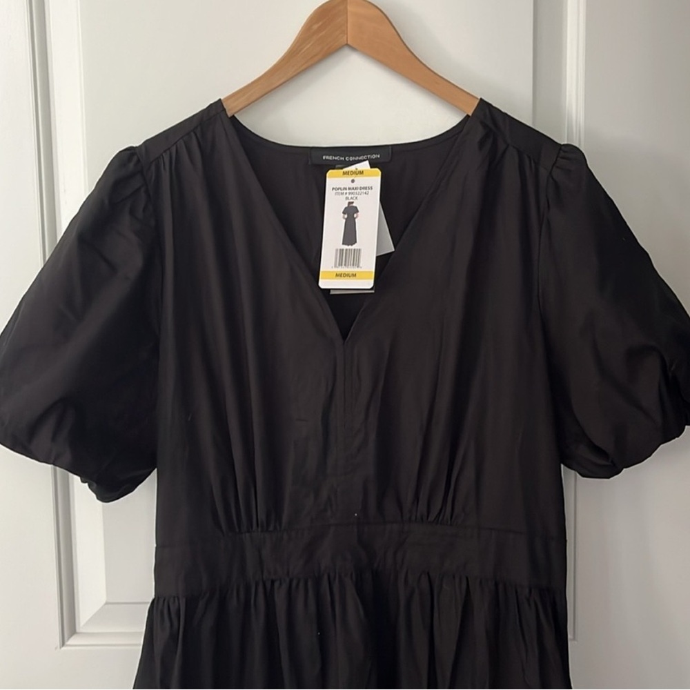 French Connection Black Maxi Dress version of Anthro Somerset style - Picture 5 of 10